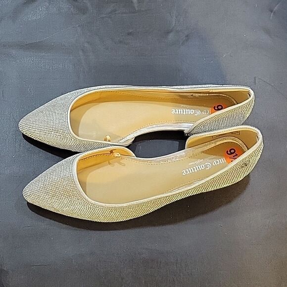 BRAND NEW JUICY COUTURE JEWEL STUDDED D'ORSAY POINTED TOE SLIP-ON FLAT S… - Picture 5 of 16